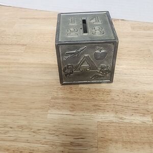 Vintage Style Metal Coin Bank